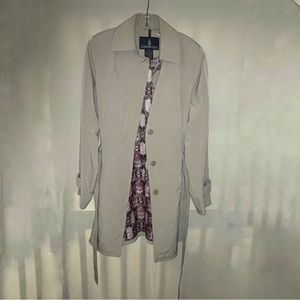 London Fog Beige Tan Trench Coat